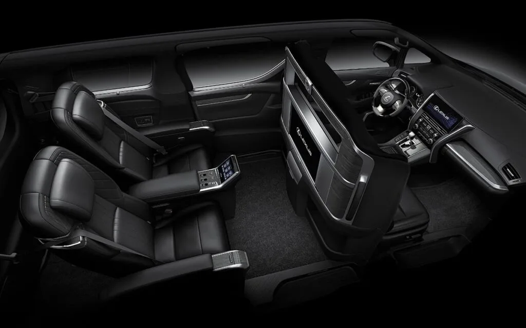 lexus lm350 spacious cabin